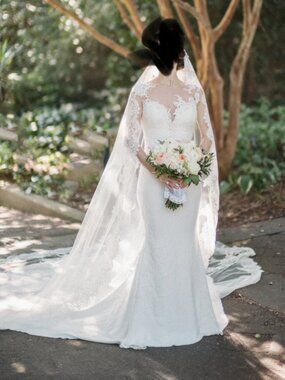 Pronovias Vicenta Wedding Gown, Label Size ES 38 • Ivory • 2023